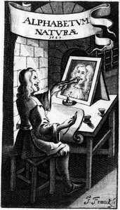 صورة من Alphabetum Natura (Alphabet of Nature) من قبل FM van Helmont ، 1667 بواسطة المدرسة الهولندية