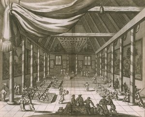 القصر الإمبراطوري ، بكين ، 1670 بواسطة المدرسة الهولندية