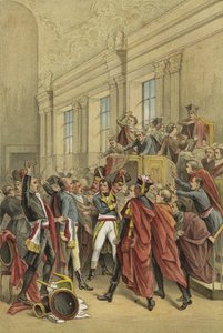 نابليون يطرد مجلس الخمسمائة من غرفته ، انقلاب 18 برومير ، 1799 بواسطة المدرسة الهولندية