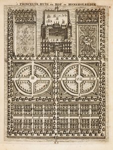 تم نشر قصر Honsholredyk ، من The Garden Gardener بقلم Johann van der Groen ، عام 1699 بواسطة المدرسة الهولندية