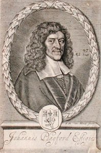 صورة لجون بلايفورد (1623-1686) نقشها فريدريك هندريك فان هوف (1628-1698) (نقش) بواسطة المدرسة الهولندية