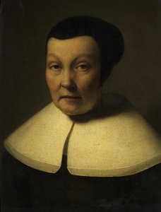 Portrait of an Elderly Lady (oil on canvas) بواسطة المدرسة الهولندية