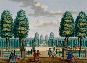 منظر من المنزل باتجاه البوابة الأمامية ، Meerestein ، من Het Zeganpralent Kennemerlant بواسطة Hendrick de Leth و Matthias Brouerius Van Nidek ، تم نشره ج 1700-1730 بواسطة المدرسة الهولندية