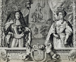 وليام الثالث (1650-1702) وماري الثانية (1662-94) ، ج .1688-94 بواسطة المدرسة الهولندية