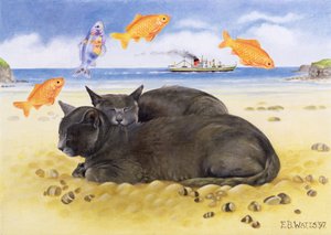 Fish Dreams ، 1997 (أكريليك على قماش)