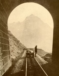 السكة الحديدية الرائعة عبر جبال الأنديز ، 1930. بواسطة ENA