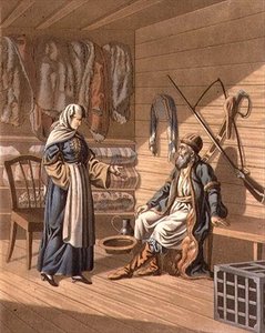 قوزاق غريبنسكي ، نقش بواسطة أ. مانز (ليثو) بواسطة E. (بعد) Karnejeff
