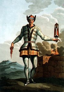 كاهن من ياكوتسكايا ، نقش بواسطة جروس (ليثو) بواسطة E. (بعد) Karnejeff