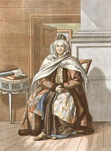 امرأة ترتار من تومسك ، نقشها جيغور سكوتنيكوف (1782-1843) (ليثو) بواسطة E. (بعد) Karnejeff