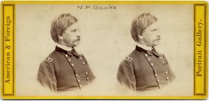 Nathaniel Prentice Banks (1816-94) ، سياسي أمريكي وجنرال جيش الاتحاد (صورة مجسمة)