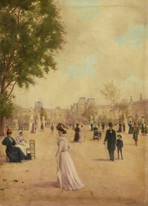 حدائق التويلري ، بعد عام 1883 بواسطة إي باري