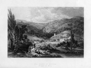 جبل الزيتون ، إسرائيل ، 1841. بواسطة ه بنيامين