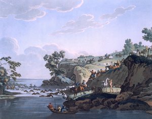 خيول تعبر نهرًا ، 1812-13