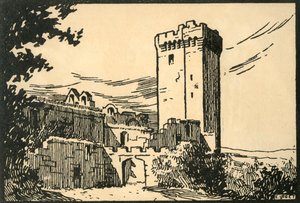 "Abbaye De Montmajour - دير Montmajour القديم" ، حوالي عشرينيات القرن العشرين.