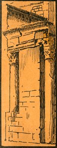"رواق المنتدى المجاور لفندق Hotel du Nord-Pinus" ، حوالي عام 1920.