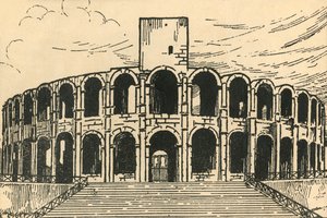 "Les Arenes - The Arena" ، حوالي عام 1920.