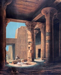 المعبد الداخلي ، فيلة ، مصر ، ١٨٤٢