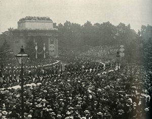 وصول رئيس الوزراء الكندي. ويلفريد لوريير في ركن هايد بارك ، 1897.