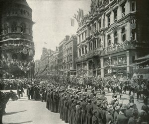 الموكب الملكي: اجتياز الطرف الشرقي من تشيبسايد ، لندن ، 1897