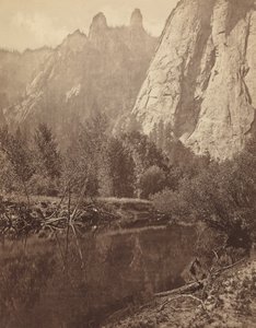 أبراج الكاتدرائية ، وادي يوسمايت ، 1872. بواسطة ايدويرد مويبريدج