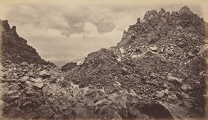 كويزالتنانغو من فوهة بركان 1877. بواسطة ايدويرد مويبريدج