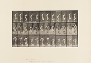 اللوحة 186. القفز على القدم اليمنى ، 1885 بواسطة ايدويرد مويبريدج