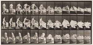 Plate 263. Getting into Bed بواسطة ايدويرد مويبريدج