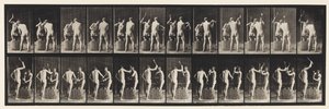 Plate 375. Blacksmiths, Two Models, Hammering on Anvil بواسطة ايدويرد مويبريدج