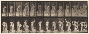صحن 428. مرحاض ؛ نموذجان ، 1 Disrobing 8 ، 1872-1885 بواسطة ايدويرد مويبريدج