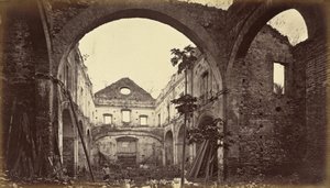 أنقاض كنيسة سانتو دومينغو-بنما، 1875، نُشرت عام 1877 (صورة فوتوغرافية) بواسطة ايدويرد مويبريدج