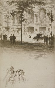 ساحة البلدة ، رسم توضيحي لـ "ميتسو" بقلم سيدوني غابرييل كوليت (1873-1954) نُشر عام 1930 (الحفر والنقطة الجافة) بواسطة إدغار شاهين