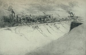 ينظر إلى القديس أوين من تحصينات باريس ، 1915 بواسطة إدغار شاهين