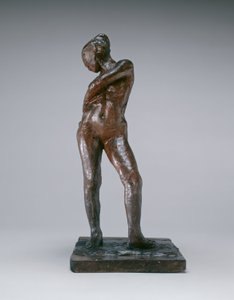 راقصة تثبت خيط لباس ضيقها ، ج. 18851890. بواسطة إدغار ديغا