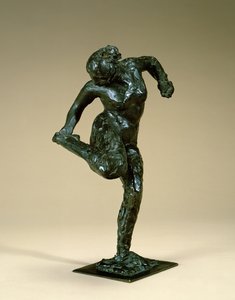 راقصة تمسك قدمها ، c.1900-10 (برونزية)