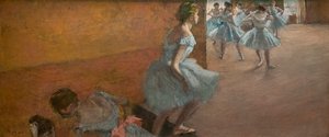 راقصون يتسلقون الدرج. بين عامي 1886 و 1888. زيت على قماش. بواسطة إدغار ديغا