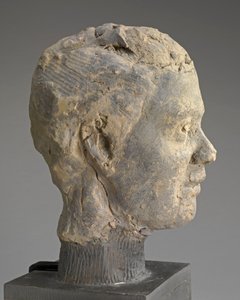 رئيس ، دراسة لصورة السيدة سال ، حوالي عام 1892 (الطين ، المحرك المعدني ، على قاعدة خشبية) بواسطة إدغار ديغا