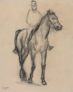 الحصان والفارس ، ج. 1890. بواسطة إدغار ديغا