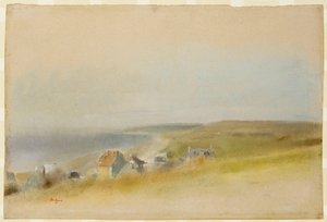 منازل على حافة الجرف في Villers-sur-Mer ، 1869 بواسطة إدغار ديغا