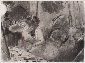العلاقة الحميمة ، ج. 1877-80 (نوع أحادي باللون الأسود) بواسطة إدغار ديغا