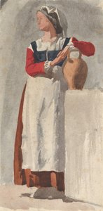 امرأة إيطالية ، كاليفورنيا. 1856-57. بواسطة إدغار ديغا.