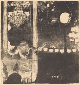 Mademoiselle Bécat في مقهى السفراء إلى السفراء: Mlle Bécat ، ج. 1877. بواسطة إدغار ديغا