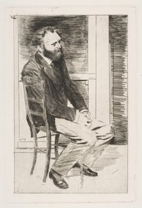 مانيت جالس ، تحول إلى اليمين ، 1864-1865. بواسطة إدغار ديغا