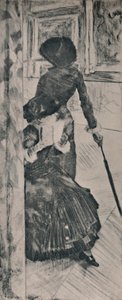 ماري كاسات في متحف اللوفر ، 1880 ، 1946 بواسطة إدغار ديغا