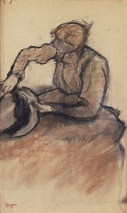 قام Milliner بتقليم قبعة ، 1898 بواسطة إدغار ديغا