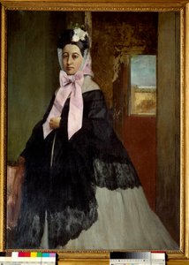 صورة تريز ديغا ، أخت الفنان لوحة إدغار ديغا (1834-1917) 1863 صن. 0،89 x 0،67 م باريس ، متحف أورسيه بواسطة إدغار ديغا