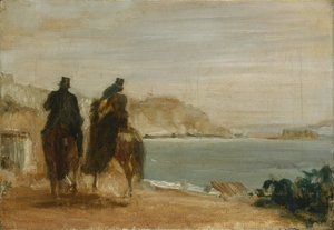 متنزه بجانب البحر ، حوالي ١٨٦٠ بواسطة إدغار ديغا