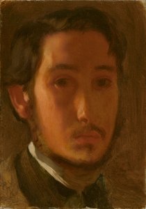صورة ذاتية مع ذوي الياقات البيضاء ، ج. 1857. بواسطة إدغار ديغا