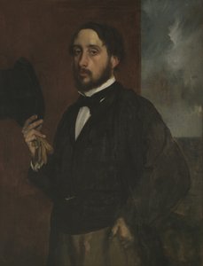 صورة ذاتية بقبعة مرفوعة ، حوالي عام 1863 بواسطة إدغار ديغا