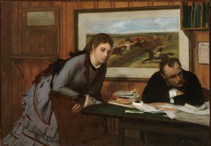 Sulking ، كاليفورنيا. 1870. بواسطة إدغار ديغا