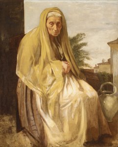 المرأة الإيطالية القديمة ، 1857. بواسطة إدغار ديغا